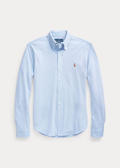 Polo Ralph Lauren Knit Oxford Skjorte Herre Danmark (NWLEC8614)